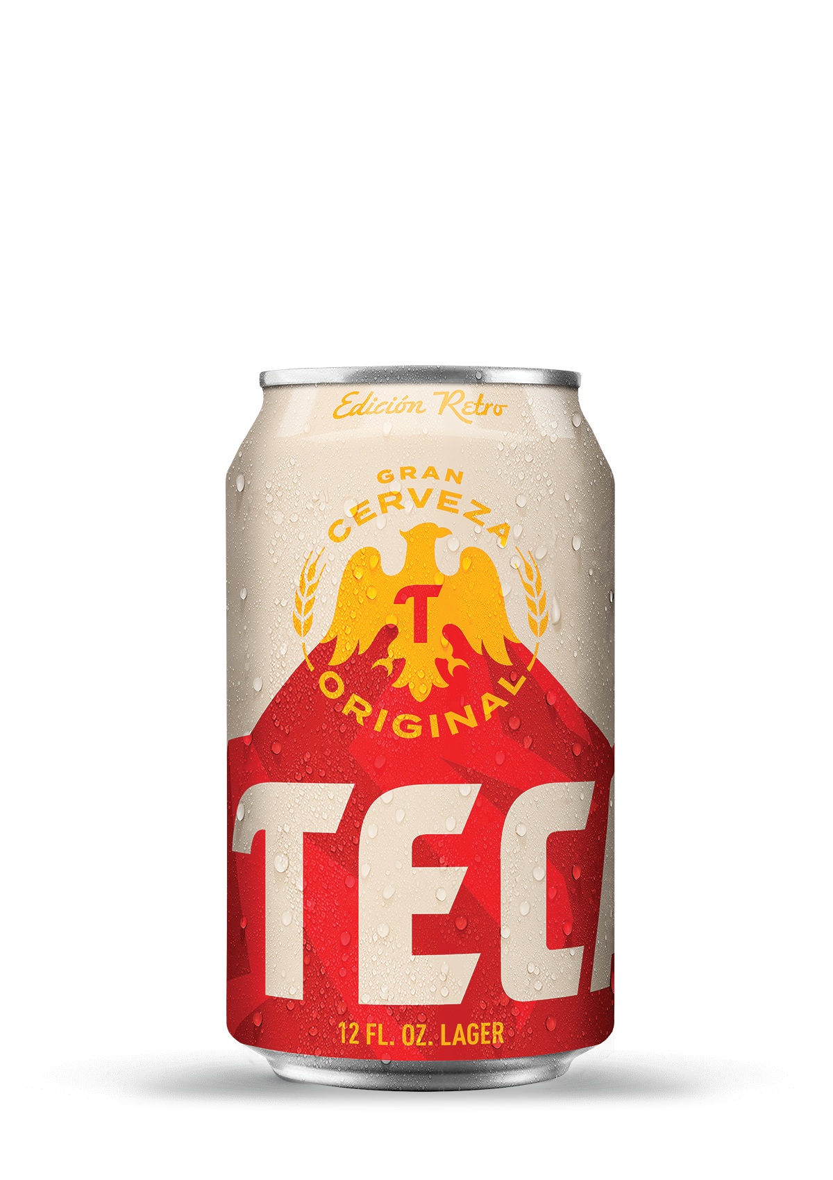 Tecate® Original 4.5% alc. vol. 12 oz red and silver can.